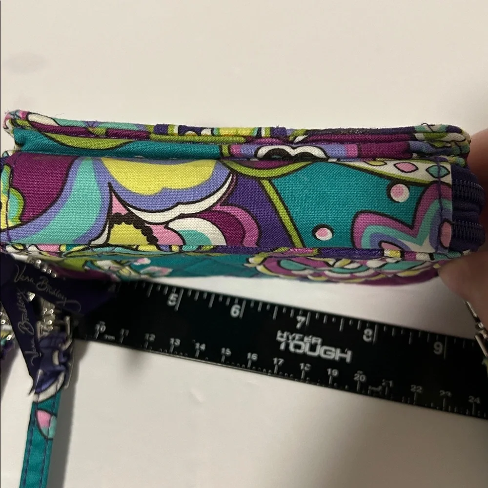Vera Bradley All in One Crossbody Wristlet Multi Colored Quilted Wallet